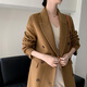 KAISENSHI鄂爾多斯市產(chǎn)2024冬季加厚雙面羊絨大衣女長款純色過膝外套 產(chǎn)自鄂爾多斯市咖駝色 S