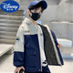 迪士尼（Disney）兒童裝男童秋裝外套2025新款秋冬季男孩中大童夾棉加厚風(fēng)衣韓版潮 藏青色加厚款 150