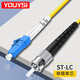 YOUYSI 光纖跳線(xiàn) 單模單芯SC-SC電信級 大方頭損耗小 LC-ST 2米