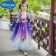 迪士尼（Disney）漢服女童夏季兒童古裝2025新款中國風(fēng)古風(fēng)裙小女孩夏款公主連衣裙 紫色 150
