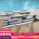 PoolMate游泳池池刷清潔工具清潔鋼刷魚(yú)池景觀(guān)池鋼絲刷游泳池刷子硬毛 10英寸鋼絲刷（不含桿）