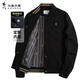 與狼共舞【定制內(nèi)里】通勤棒球服外套易打理男士夾克 001黑色 XL(180) 