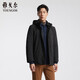雅戈爾（YOUNGOR）羽絨男士 冬季青年男商務(wù)休閑長羽絨服 黑色 180/100A