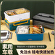 探路途電熱飯盒車(chē)載家用加熱保溫飯盒1.8L免注水便捷式低音恒溫2格內膽 墨黑大提手+餐具+保鮮蓋+保溫包 有保溫包保鮮盒+12v24v220v