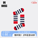 Happy Socks春夏款襪子女男襪多巴胺戶外條紋波點(diǎn)襪中筒襪 白色條紋 1雙 M 36-40
