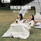 牧高笛（MOBIGARDEN）睡袋 戶(hù)外露營(yíng)雙人磨毛棉保暖信封睡袋新月3.2 NX20562027 象牙白