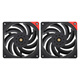 利民（Thermalright）TL-B12 EXTREM 3次動平衡 性能級風壓扇12cm機箱風扇 TL-B12 EXTREM兩只裝+4PIN1分3線