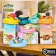 POKEMON寶可夢正版休閑時光皮卡丘睡姿手辦盲盒車載擺件公仔汽車生日禮物 六款睡姿全套