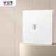 公牛（BULL）開關(guān)插座 一位電腦六類插座奶油風(fēng)G12T102B 暮雪白