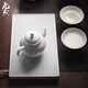 九土手工陶瓷茶盤(pán)功夫茶具干泡家用壺承日式簡(jiǎn)約干濕兩用排水泡茶臺