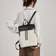 LASSIE VAGARY女士雙肩包小眾通勤2025新款時(shí)尚大容量背包13英寸電腦書(shū)包通勤女 黑白慕斯