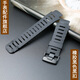 Mtin適用于頌拓SUUNTO X-LANDER松拓藍德斯巴達勇士海豹突擊隊真皮硅膠橡膠表帶鏈 黑色橡膠表帶 24mm