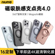 牛膜皇適用蘋果16promax手機(jī)殼iphone16pro保護(hù)套16Magsafe磁吸充電磨砂透明支點(diǎn)殼防摔超薄散熱 【360°旋轉(zhuǎn)-酷炫黑】冰環(huán)支架丨強(qiáng)磁吸附 iPhone16 Promax