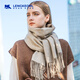 凌克羊毛圍巾女士冬季圍脖母親媽媽生日禮物送老年人長(cháng)輩實(shí)用50-60歲