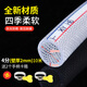 凝清坊家用pvc透明塑水管料高壓防爆蛇皮軟管花園澆花洗車(chē)防凍加厚軟管 4分內徑16mm壁厚2毫米10米