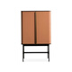 FOMIX 意式極簡(jiǎn)馬鞍皮酒柜不銹鋼現代簡(jiǎn)約隔斷柜客廳設計師落地儲物柜 GENTLEMAN/進(jìn)口馬鞍皮/橙色 意式極簡(jiǎn)