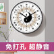 鵬創(chuàng) 子午流注鐘表中醫(yī)養(yǎng)生家用時鐘十二時辰客廳24小時美容院掛鐘 A201黑色 12英寸( 直徑30厘米)適合臥室