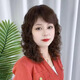 妙普樂(lè ) 女中長(cháng)卷發(fā)大波浪頭套中老年媽媽仿真發(fā)發(fā)套羊毛卷自然全頭套U 深粽色 長(cháng)發(fā) 40cm 送發(fā)網(wǎng)
