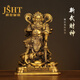 爵世皇庭黃銅趙公明神像擺件家用招店鋪供奉財(cái)武財(cái)神趙公明騎虎像銅像擺件 7號(hào)新武財(cái)神