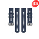 適華米Amazfit GTR硅膠手表帶GTS替換腕帶華為GT2通用表帶20/22mm 波瀾紋*柔軟硅膠表帶【午夜藍(lán)】 22mm通用表帶