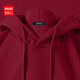 名創(chuàng)優(yōu)品（MINISO）衛(wèi)衣男2025春秋新款高級(jí)感酒紅色重磅美式休閑連帽衫男生大碼外套 【300g重磅】酒紅 XL 180 (體重140-160斤)