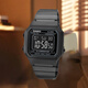 卡西歐（CASIO）男女手表電子表復古Jony-J豆芽同款B640 B650WB-1B WC-5A 電子表 B650WB-1B男款 【附加貼膜】
