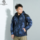 外星蝸牛如影冬季摩托車(chē)騎行服防水防摔CE護具機車(chē)服休閑騎行裝備加絨 如影迷彩藍（帶護具） XXXL