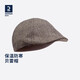 迪卡儂帽子戶(hù)外經(jīng)典復古保暖男士平頂帽貝雷帽鴨舌帽淺褐色均碼-2087209