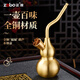 ZOBO正牌水煙壺?zé)煻?黃銅粗中細(xì)四用過濾煙嘴循環(huán)型過濾器男士水煙袋 全銅葫蘆水煙壺