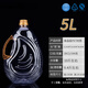 家柏飾（CORATED）1L/1.5L/1.8L/2.5L/5L斤裝食品級PET透明食用塑料油瓶油桶白酒壺 5L  4只一箱 整箱價(jià)格