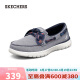 斯凯奇（Skechers）女软底休闲鞋一脚蹬健步丝带帆船鞋136471 海军蓝色/NVY 37 