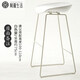 阿雨生活北歐鐵藝吧臺(tái)椅 現(xiàn)代簡(jiǎn)約高腳椅 創(chuàng)意家用時(shí)尚酒吧椅咖啡廳前臺(tái)吧椅 75白架+坐面?zhèn)渥? title=