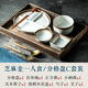 慕一琳一人食餐具帶托盤(pán)減脂餐盤(pán)個(gè)人專(zhuān)用盤(pán)碗套裝家用儀式感分隔盤(pán)陶瓷 月白一人食帶托盤(pán)【含叉勺】