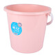 茶花 水桶手提桶大號塑料宿舍洗衣提水桶泡腳桶浴室 21L粉色 不帶蓋