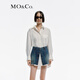 MO&Co.【UPF40+防曬服】春秋襯衫連衣裙高腰牛仔短裙兩件套 本白色 M