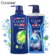 清揚(yáng)（CLEAR）男士去屑組合裝500+600g清爽控油活力運(yùn)動(dòng)薄荷多效水潤冰涼 清爽控油500g+冰涼酷爽600g