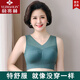 俞兆林【品牌嚴選】輕奢高檔寬帶文胸加厚中老年背心式薄款運動內衣女無鋼圈無痕媽媽文胸大胸顯小聚攏胸罩聚 06墨綠 M建議體重80-120斤