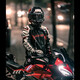 杜漢（DUHAN）摩托車騎行服男女四季情侶款賽車服越野機(jī)車皮衣秋冬季款防摔外套 D-2168紅白男款 XL