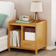 竹藝佳（ZHUYIJIA）臥室柜床頭柜簡(jiǎn)易楠竹多層小柜子迷你室內床邊柜多功能儲物柜斗柜 原色-小一抽床頭柜