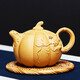 萬(wàn)壺園 紫砂壺功夫茶具泡茶壺宜興原礦紫砂花器貼花南瓜壺泡茶器大容量 貼花南瓜 段泥 260ml