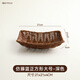 千年戀木水果籃藤編托盤(pán)家用零食擺放盤(pán)下午茶點(diǎn)心面包饅頭饃筐收納筐果盤(pán) 深色正方形款21*4cm