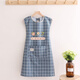 廚房家用圍裙女防水防油時(shí)尚可愛(ài)日系上班工作服男士定制 坎肩防水韓式花煙蘭格