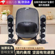 頑鍵俠哈曼卡頓音響支架琉璃4/3代水晶4實(shí)木底座四代架子藍(lán)牙音響架桌面款低音炮音箱配件加厚減震托盤 黑胡桃木（帶燈） 好看實(shí)用的哈曼卡頓音響支架