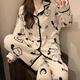 JIOESC睡衣女秋冬季長(cháng)袖加厚珊瑚絨卡通甜美可愛(ài)學(xué)生可外穿家居服兩件QC 雞仔狗狗 L 【100-120斤】