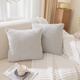 如一町北歐沙發(fā)抱枕奶油色幾何靠墊簡(jiǎn)約靠枕可愛(ài)客廳腰靠抱枕套家用辦公 格調-蘭若灰【單獨枕套】45*45cm