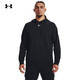 安德瑪（UNDERARMOUR）秋冬Rival男子抓絨運動(dòng)休閑衛衣1379757 黑色001 L