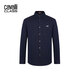 CAVALLI CLASS意式輕奢男裝長(cháng)袖襯衣簡(jiǎn)約百搭男士長(cháng)袖襯衫 藏青色 52