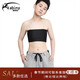 kabiny les帥t內衣 新款束胸衣 短款三排掛鉤 隱形肩帶 cosplay角色束胸 黑色 S