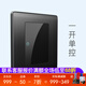 壁虎點(diǎn)開(kāi)關(guān) 純平輕點(diǎn)不銹鋼磨砂黑單聯(lián)帶led家用五孔墻壁開(kāi)關(guān)插座 一開(kāi)單(看樣)