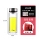 希諾（HEENOOR）玻璃杯雙層加厚隔熱茶杯家用辦公水杯透明過(guò)濾杯子7071/7072/7073 希諾7071-260毫升+杯套杯刷 通用